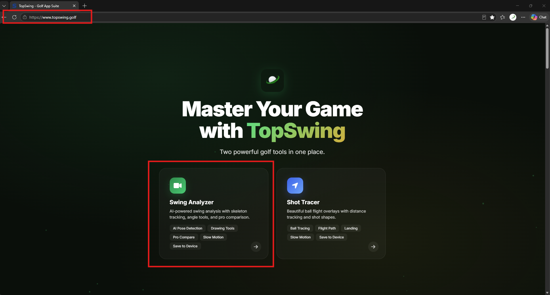 Open Swing Analyzer